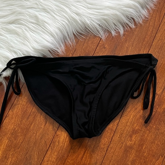 Xhilaration Black Side Tie String Bikini Bottom - Picture 1 of 4